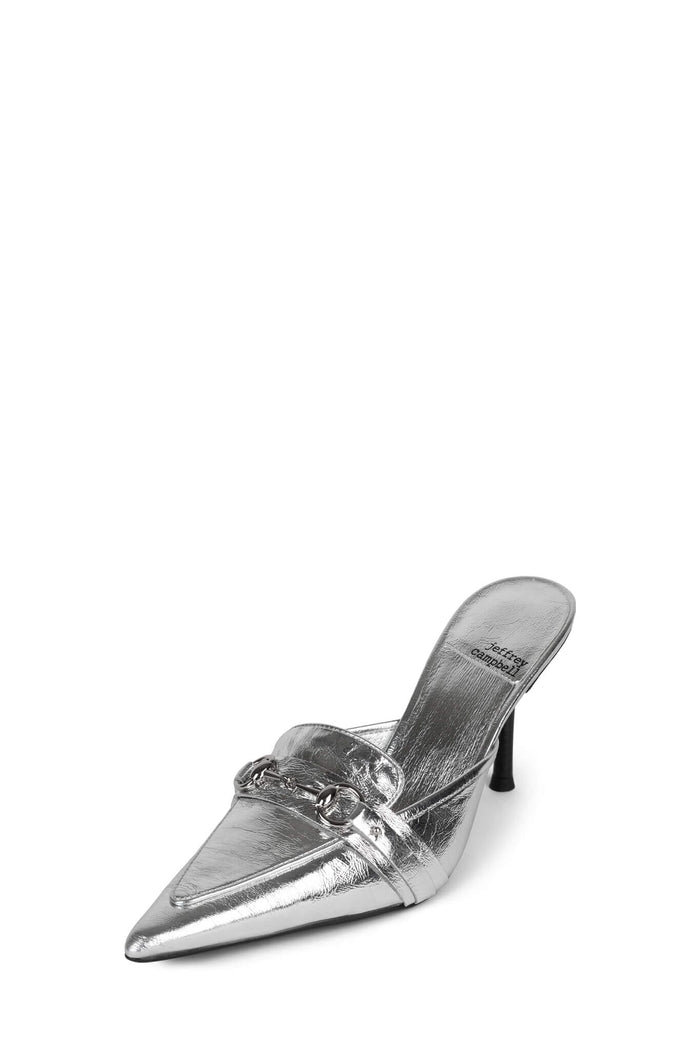 ASTROLOGIC Jeffrey Campbell Mules Silver Silver