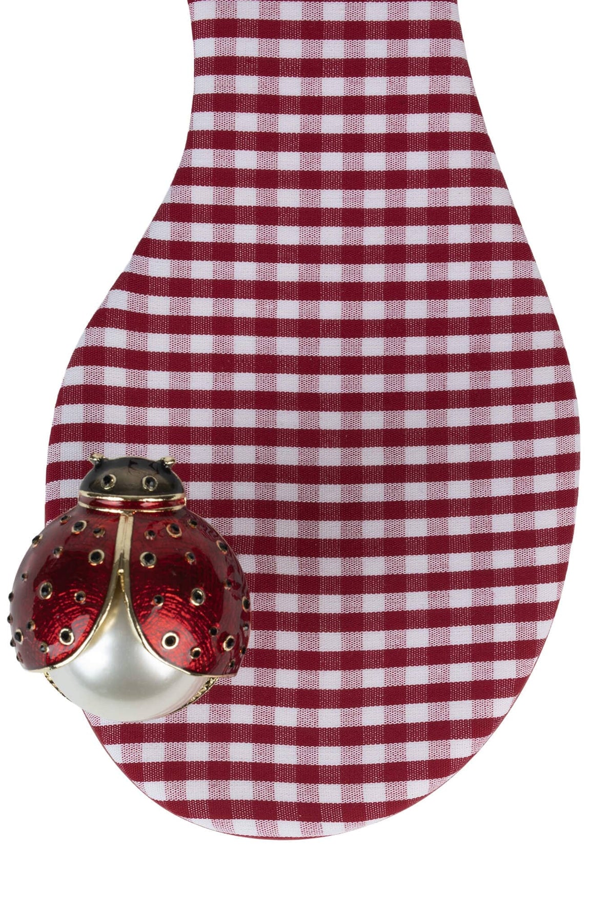 BEEANCA Jeffrey Campbell Sandals Red White Gingham Combo 