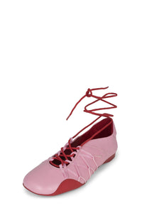 M-V-P Jeffrey Campbell Ballerina Flat Pink Red