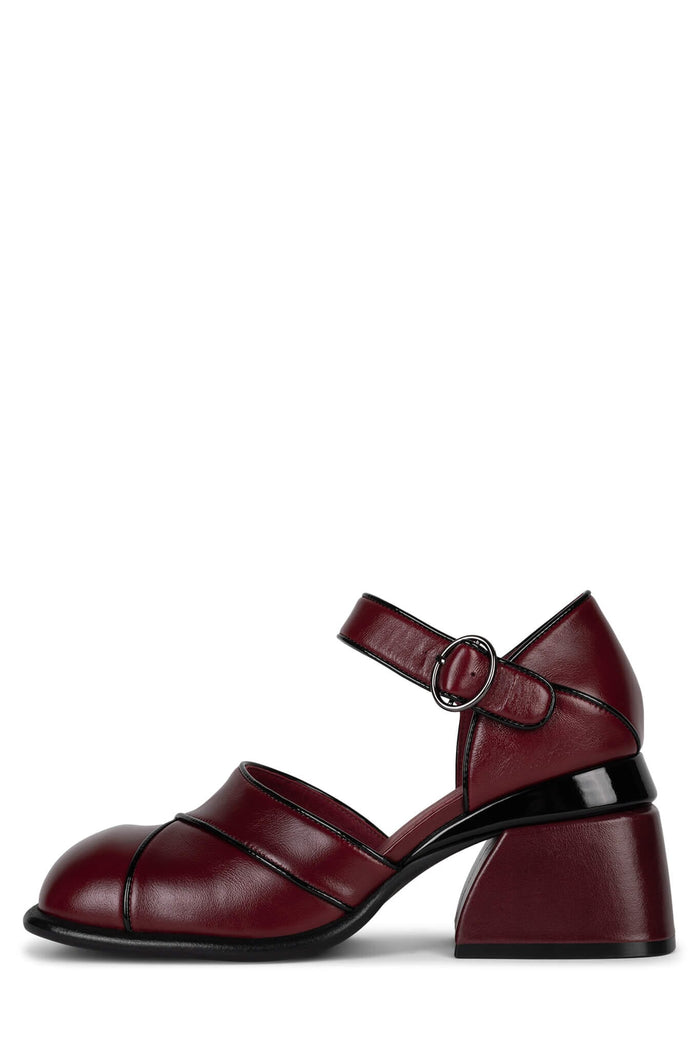 Jeffrey Campbell Mary Janes Red Black Patent