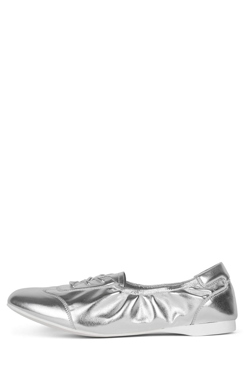 SCRIMMAGE Jeffrey Campbell Flats Silver