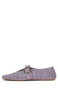 SHELLY-LSR Mary-Jane Flats Women Shoes Lilac Side View