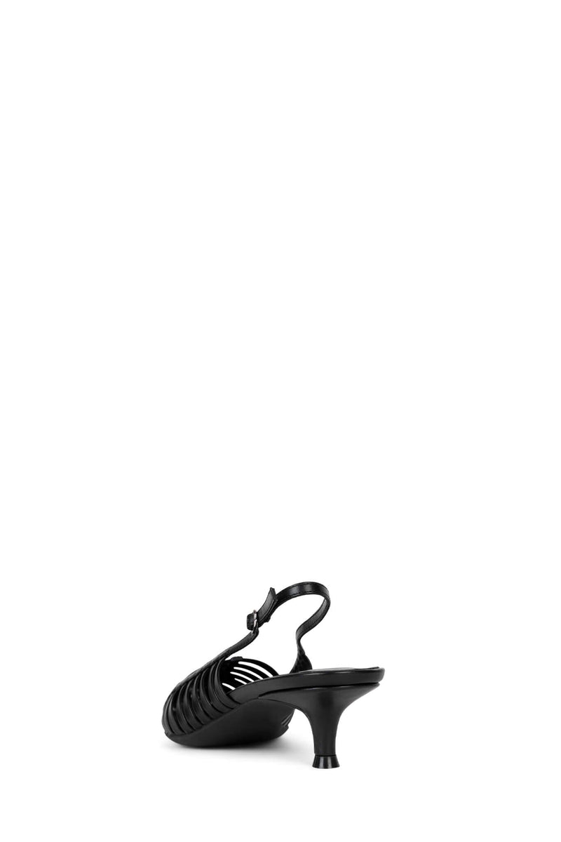 STRIPER Jeffrey Campbell Slingback Kitten Heels Black