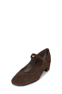 TOPTIER-PC Jeffrey Campbell Mary Janes Brown Suede