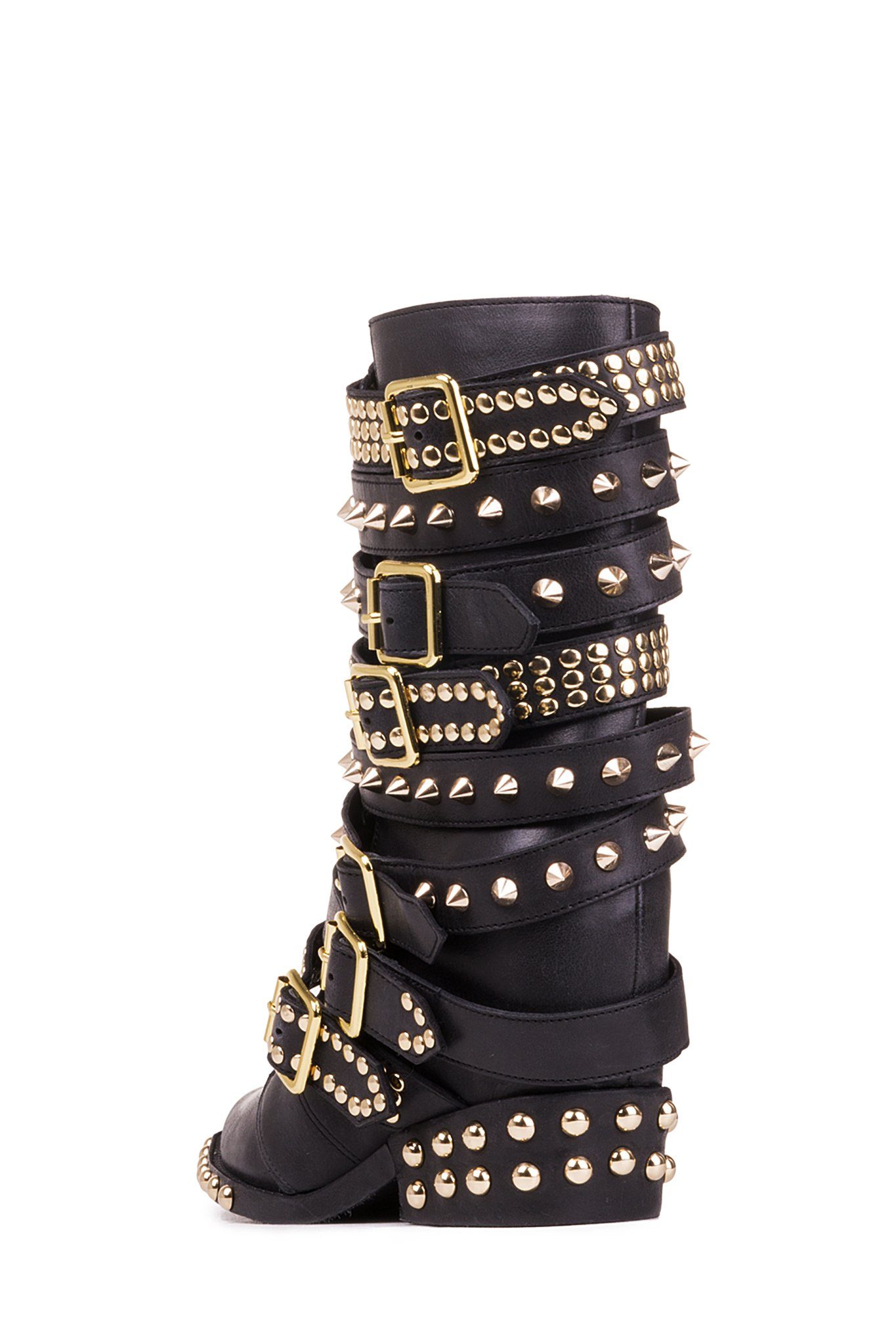 Jeffrey Campbell discount Draco Studded Black Moto Boot 8