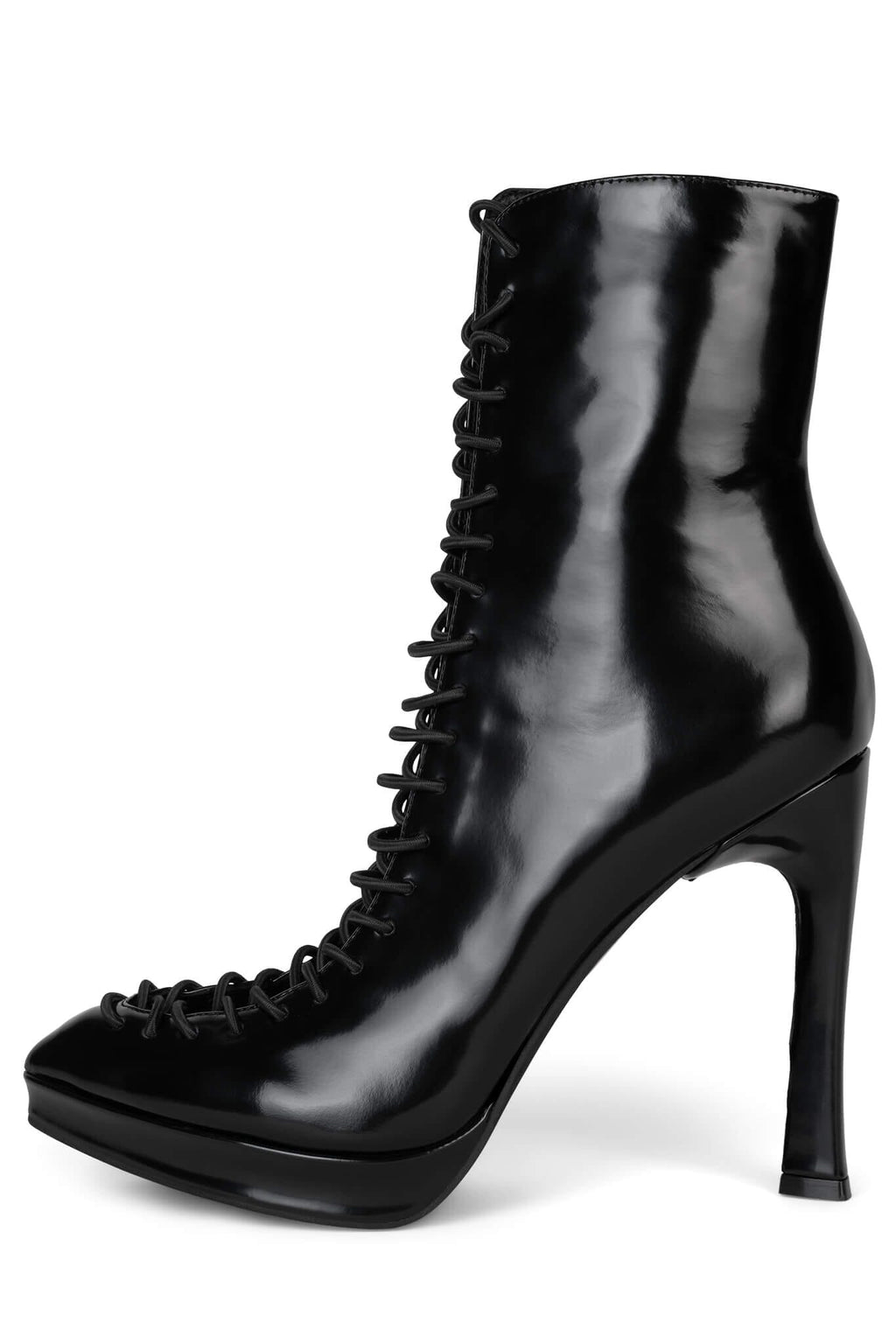 Lace-Up Ankle Boots - Black Box