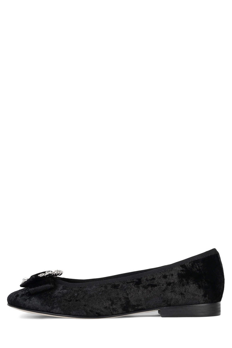 Crushed sales velvet flats