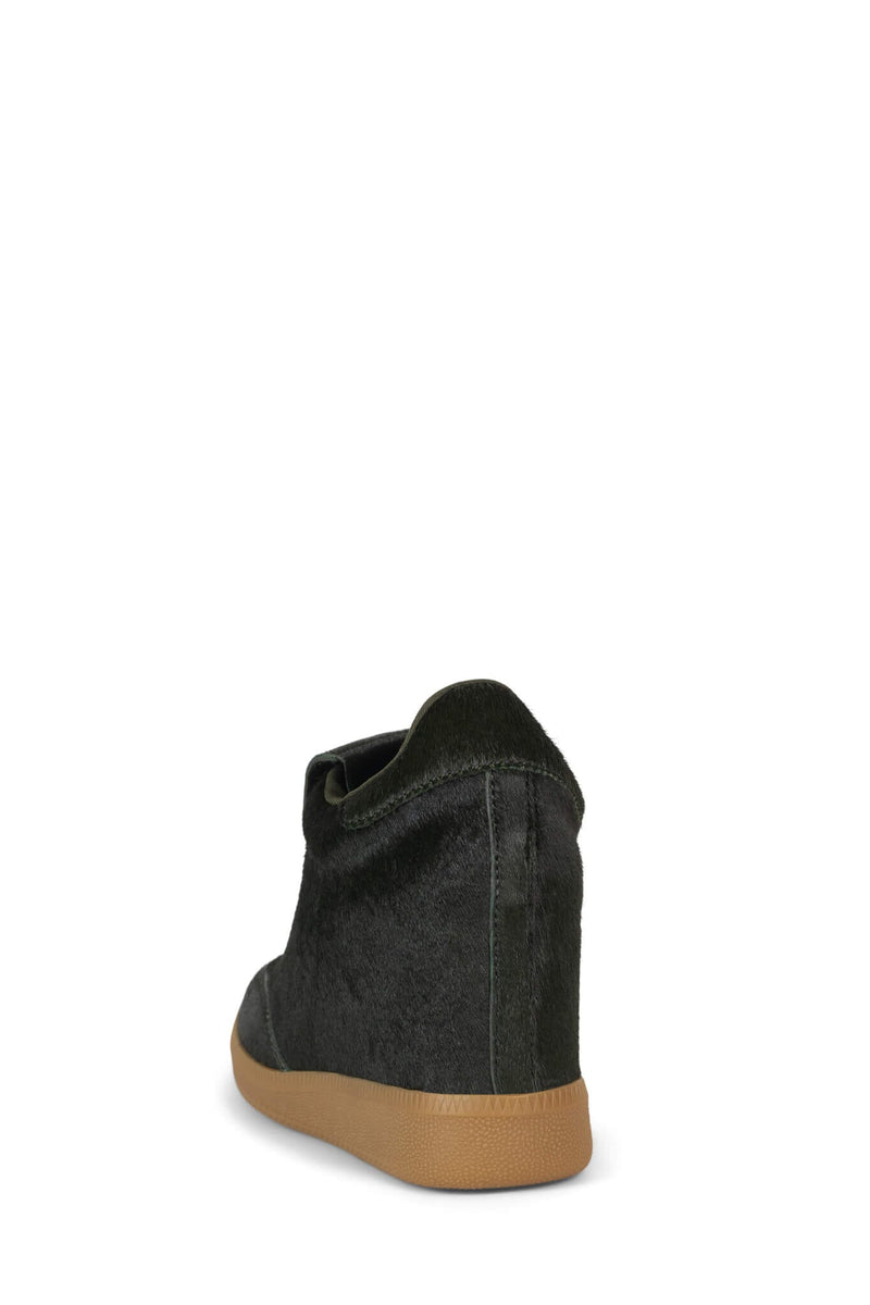 2000-L8-F Jeffrey Campbell Wedge Sneaker Dark Olive