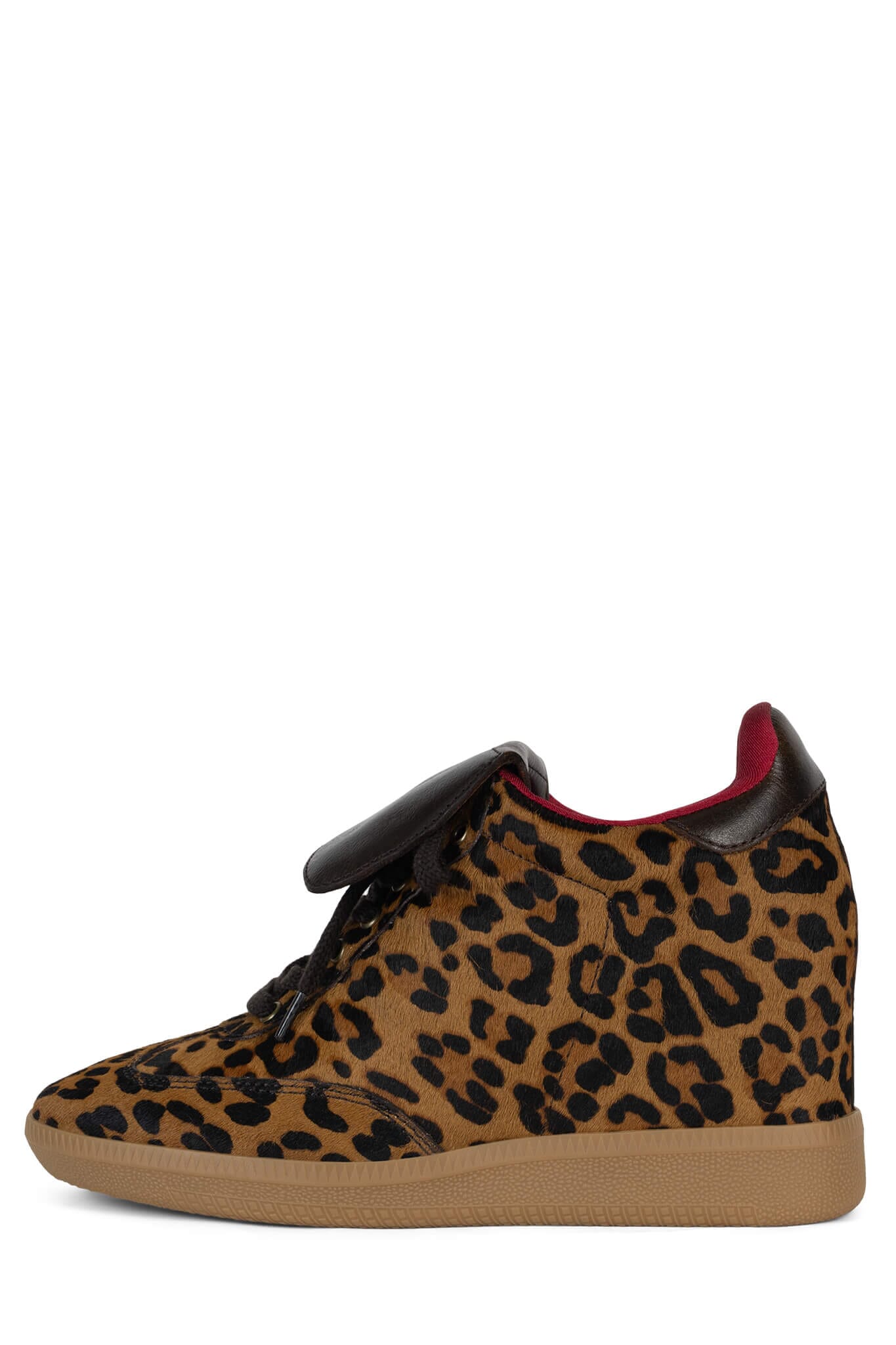 Cheetah print wedge shops sneakers