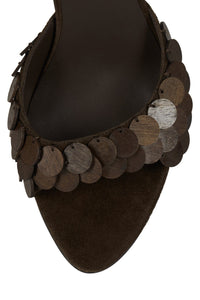 AGENT-BD Jeffrey Campbell Heeled Sandal Brown Combo
