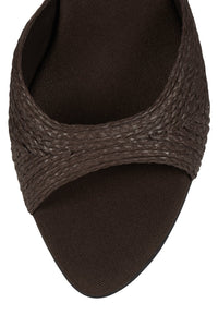 AGENT-RAF Dark Brown Raffia 4