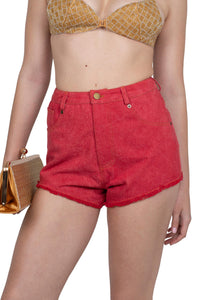 BANGER Jeffrey Campbell Shorts Red Denim