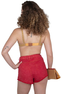 BANGER Jeffrey Campbell Shorts Red Denim