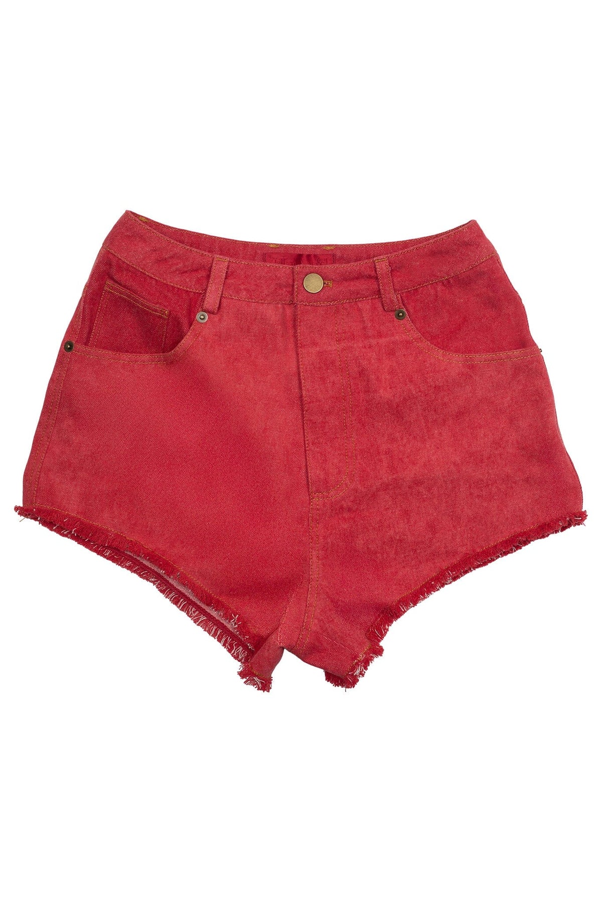 BANGER Jeffrey Campbell Shorts Red Denim