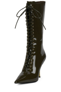 BASQUIAT Olive Patent _hover