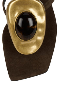 BAZAAR Brown Suede Combo 4