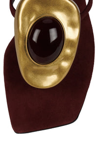 BAZAAR Wine Suede Combo 4