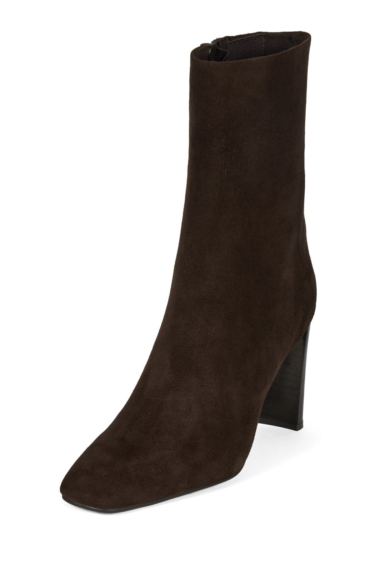 ESSENTIAL Heeled Ankle Boot Chocolate Suede 3