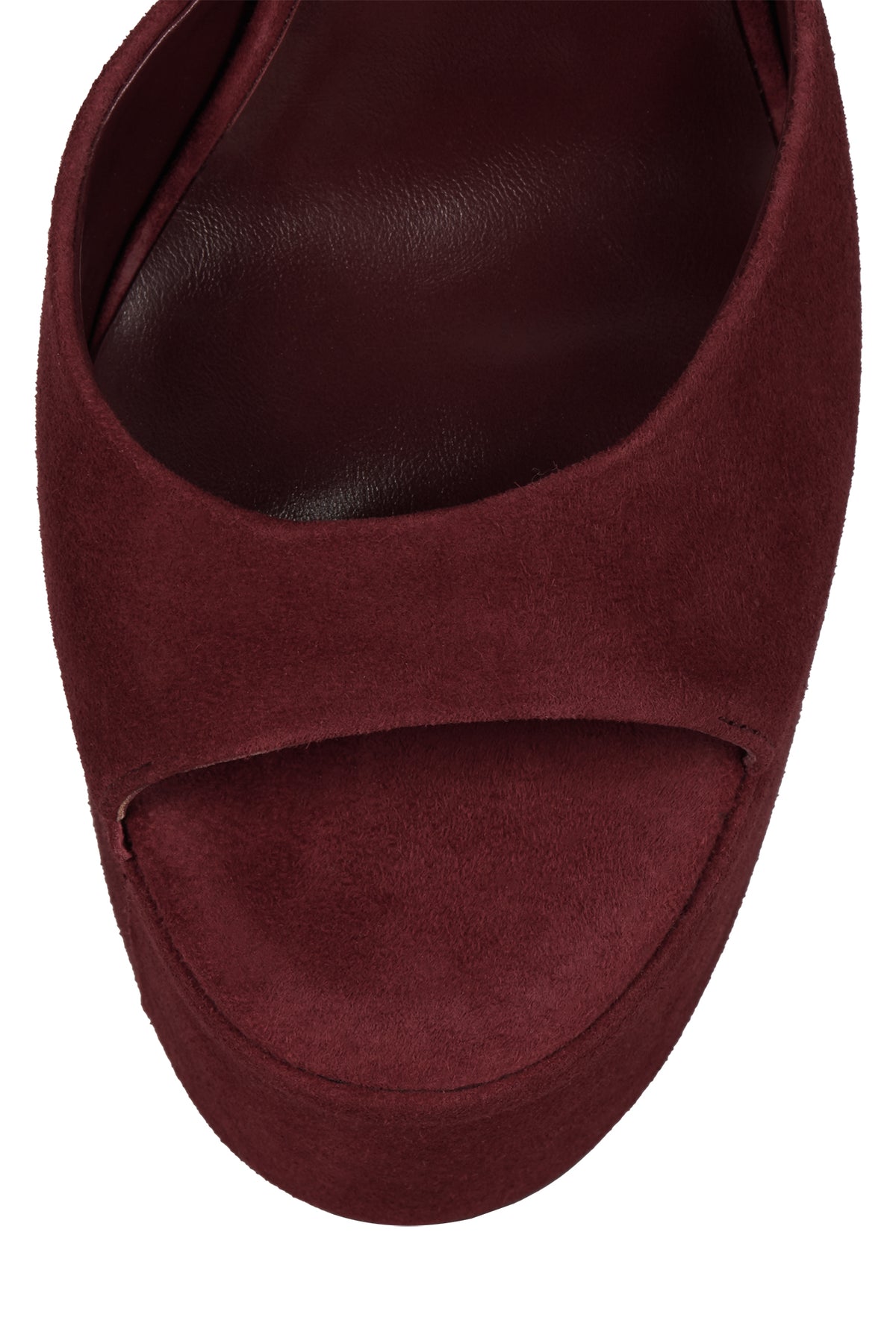 EVER-LAST Jeffrey Campbell Platform Sandal Wine Suede