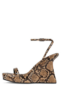 FLAUNTING2 Beige Python