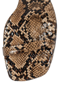 FLAUNTING2 Beige Python 4