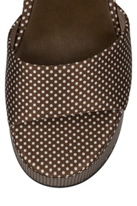 FUNKYTOWN Brown White Dot 5