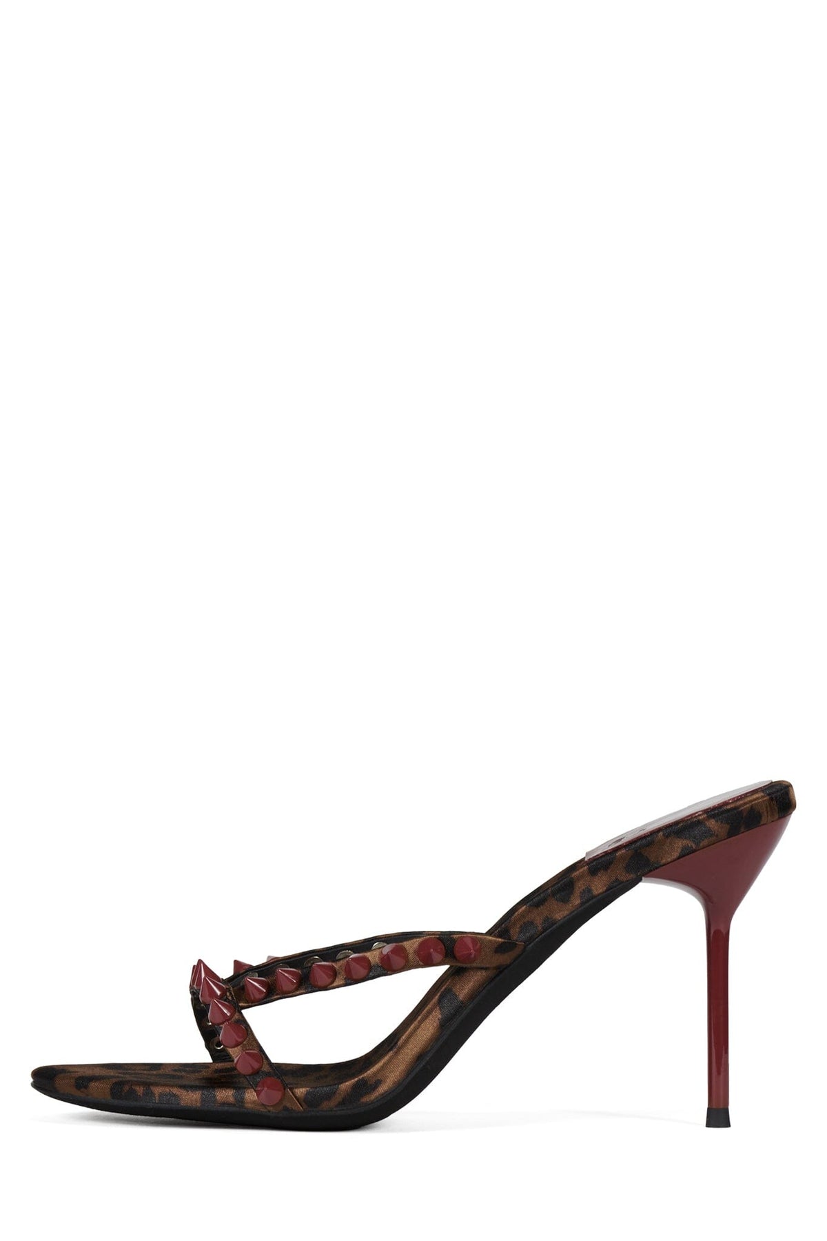 GABBRIETTE Tan Cheetah Satin Red