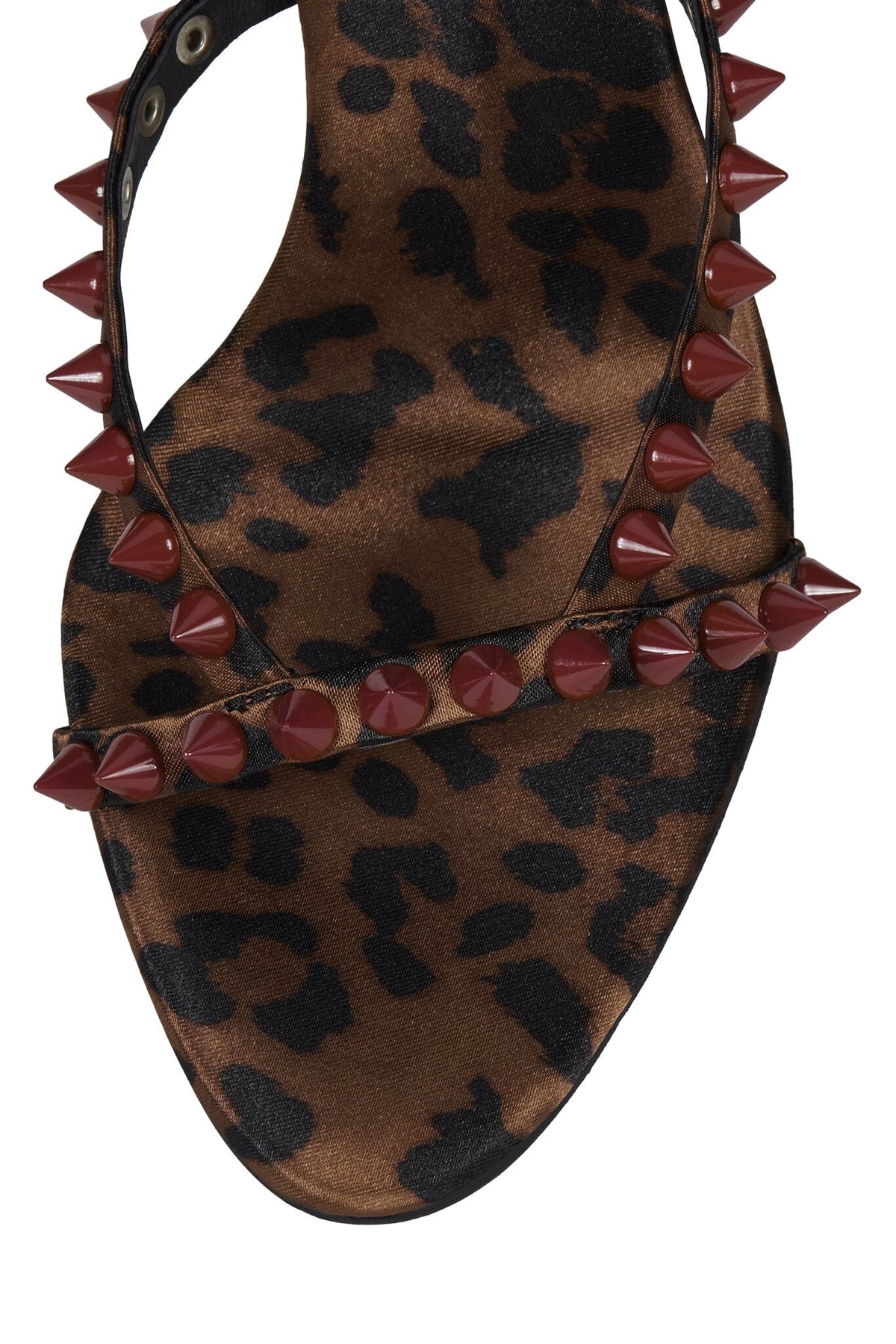 GABBRIETTE Tan Cheetah Satin Red 5