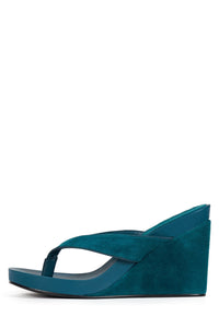 LIEZEL Dusty Turquoise Suede Combo