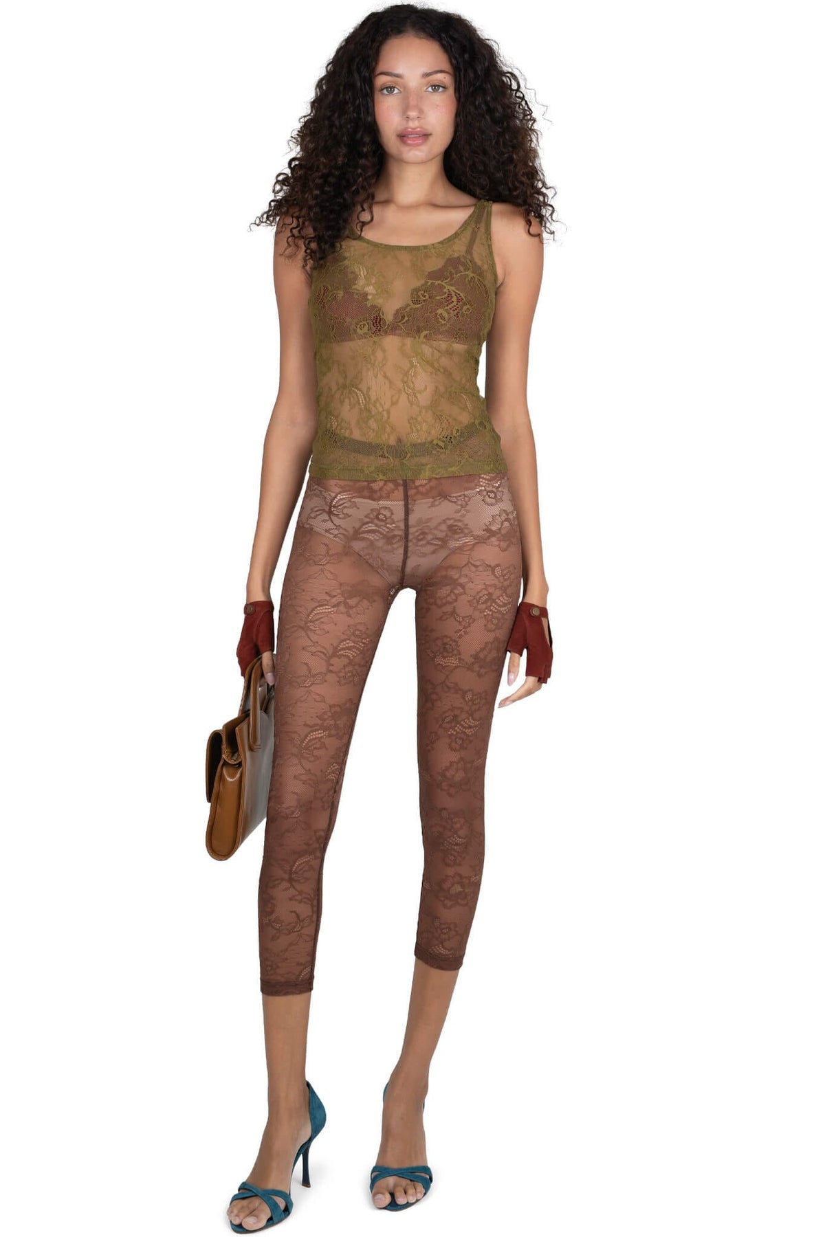 MELODIOUS Jeffrey Campbell Top Olive