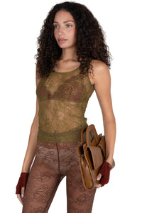 MELODIOUS Jeffrey Campbell Top Olive