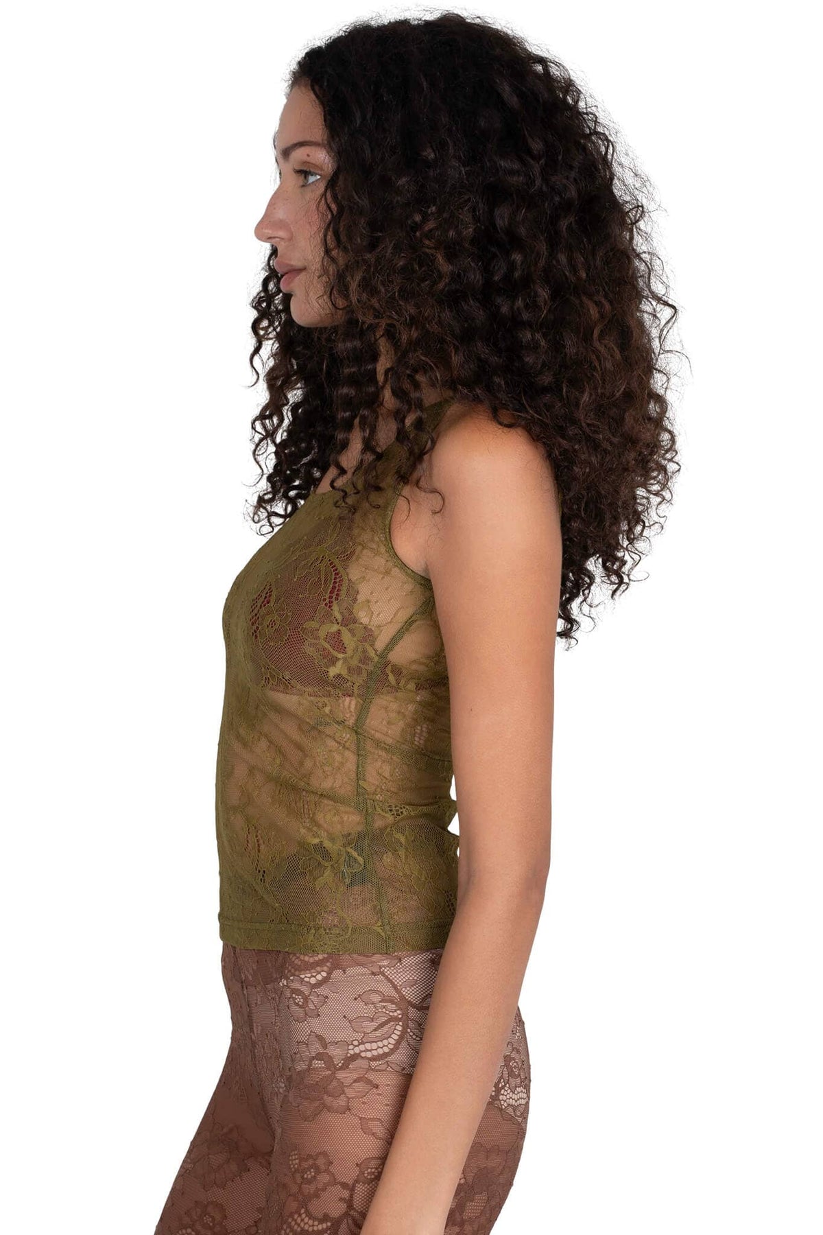 MELODIOUS Jeffrey Campbell Top Olive