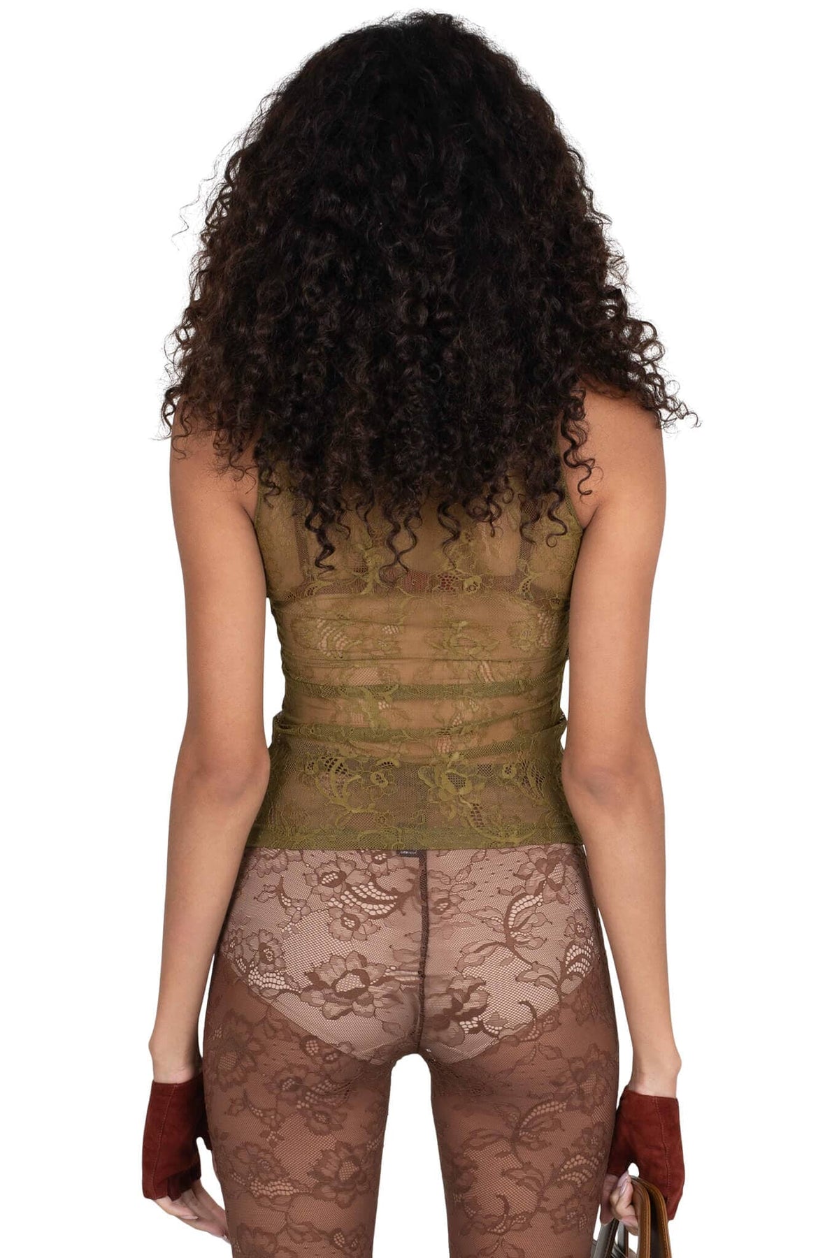 MELODIOUS Jeffrey Campbell Top Olive