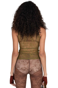 MELODIOUS Jeffrey Campbell Top Olive