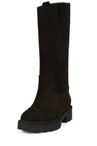 OBSIDIAN-H Brown Distressed Suede _hover