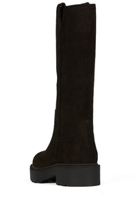 OBSIDIAN-H Brown Distressed Suede 3