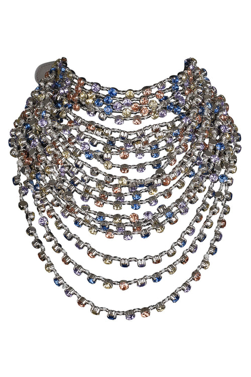 OPULENCE CHOKER Silver Multi 