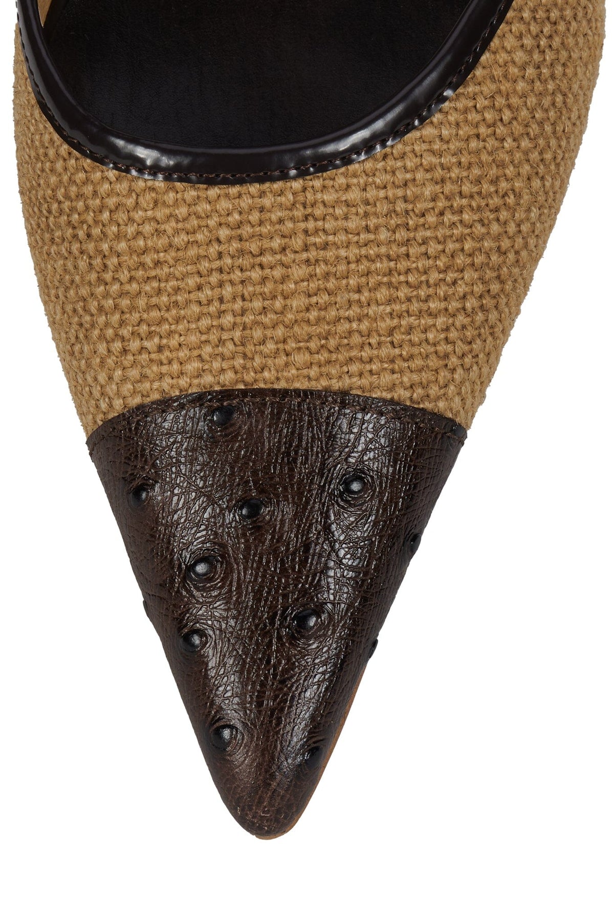 PARSE Tan Jute Coffee Ostrich 4