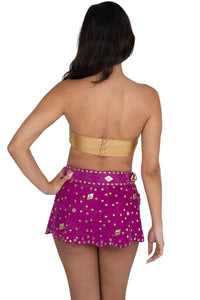 PSYCHIC TOP Jeffrey Campbell Top Dark Gold 