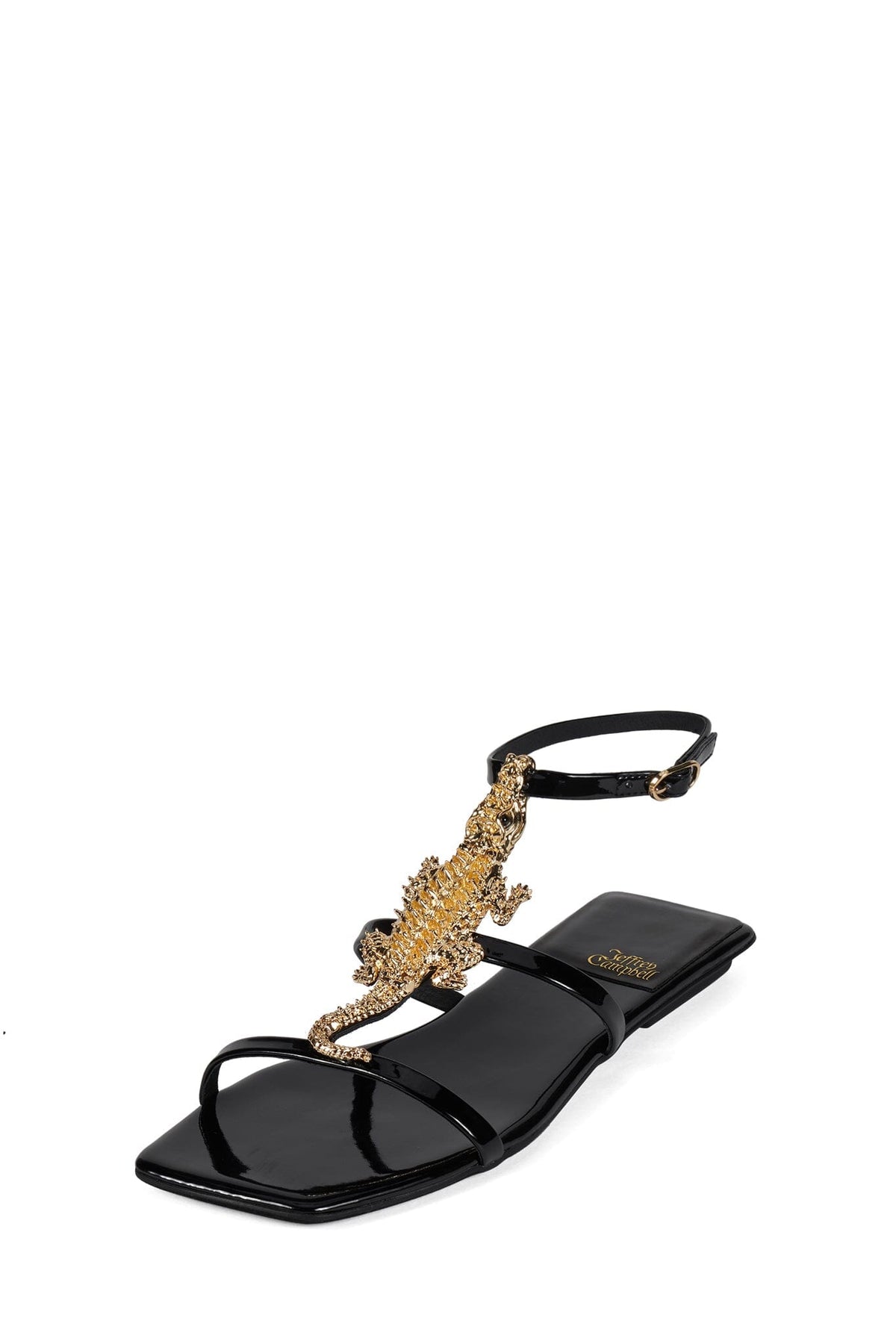 REPTILIAN Black Patent Gold _hover