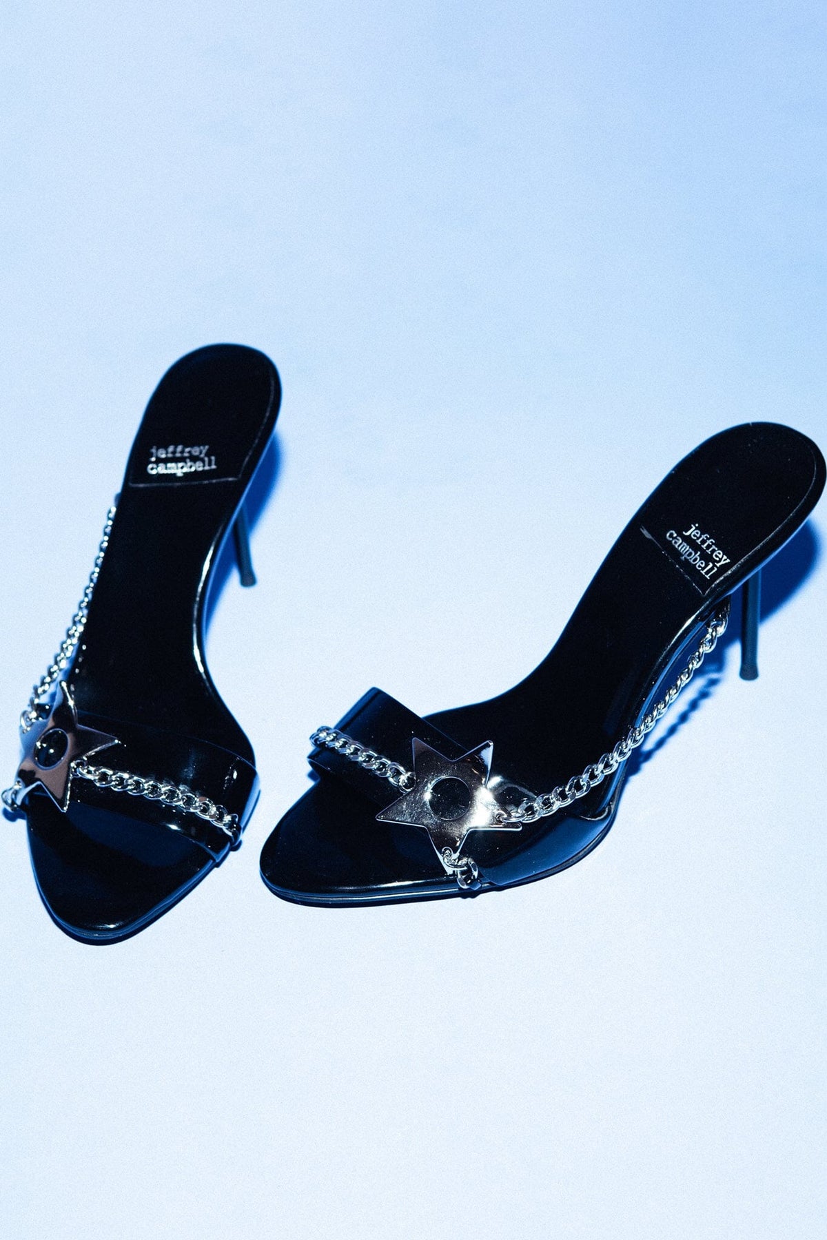 SOIRE-O Black Patent Silver _hover