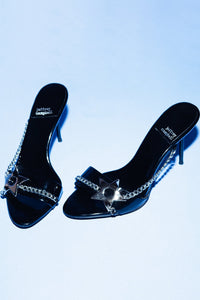 SOIRE-O Black Patent Silver _hover