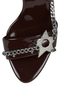 SOIRE-O Brown Patent Silver 4