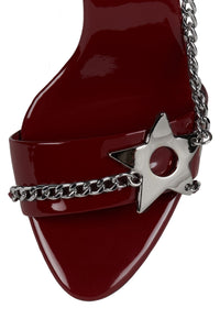 SOIRE-O Cherry Red Patent Silver 5