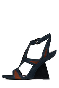 TAM-TAM Navy Suede Orange