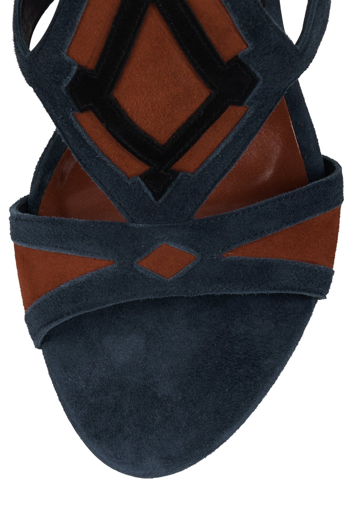 TAM-TAM Navy Suede Orange 4