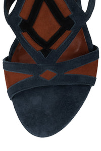 TAM-TAM Navy Suede Orange 4