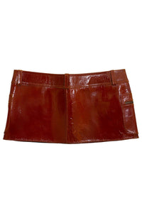 TOO-COOL Jeffrey Campbell Mini Skirt Orange Crackle