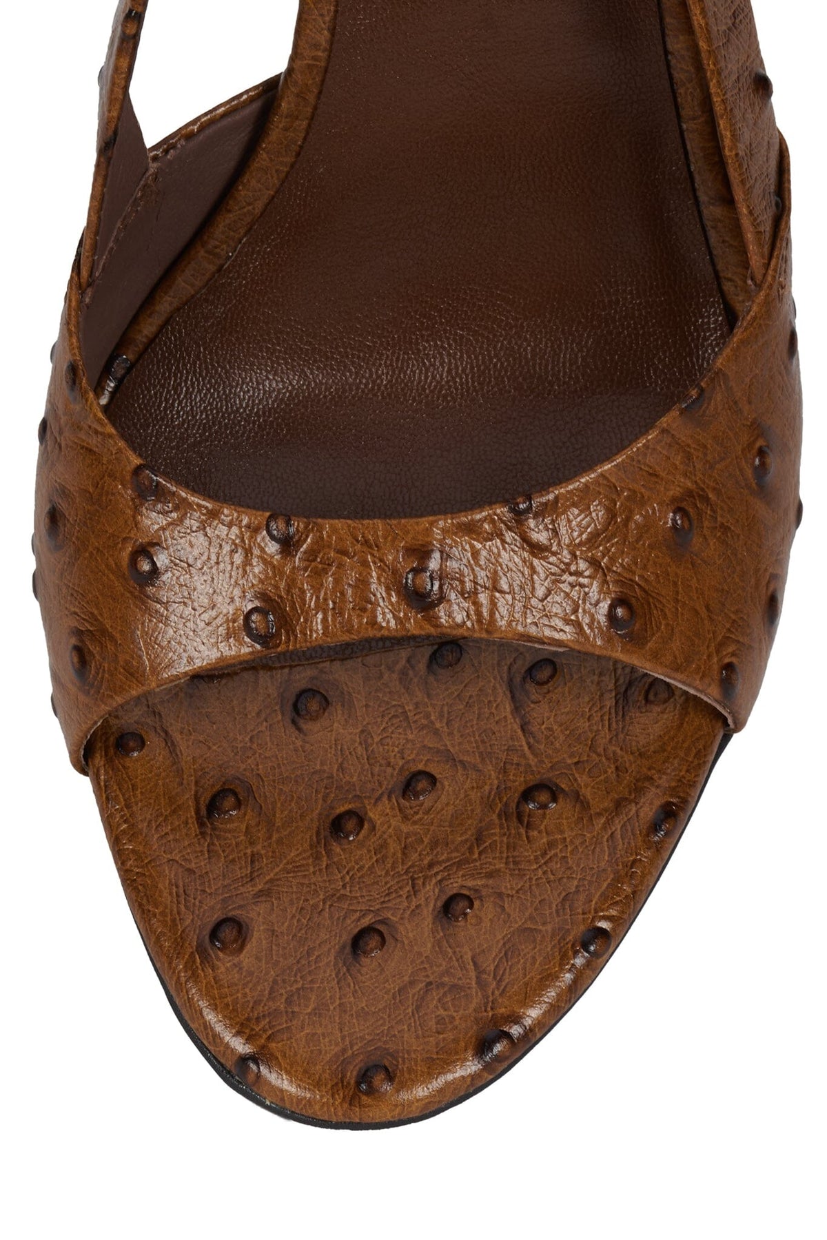 TRIOMPHE Light Brown Ostrich 4