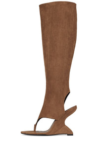 WHATS-UP Tan Suede